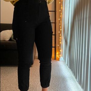 black cargo pants